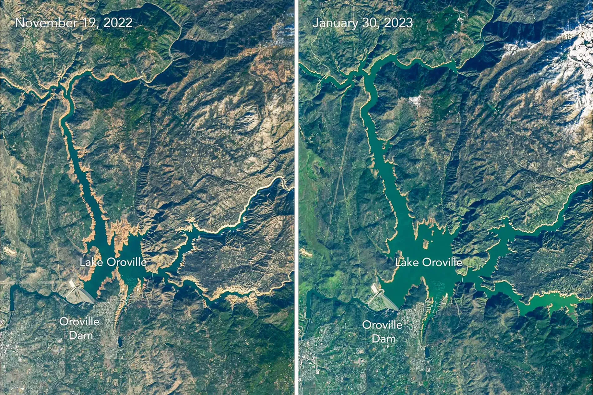 California Storms refill Lake Oroville
