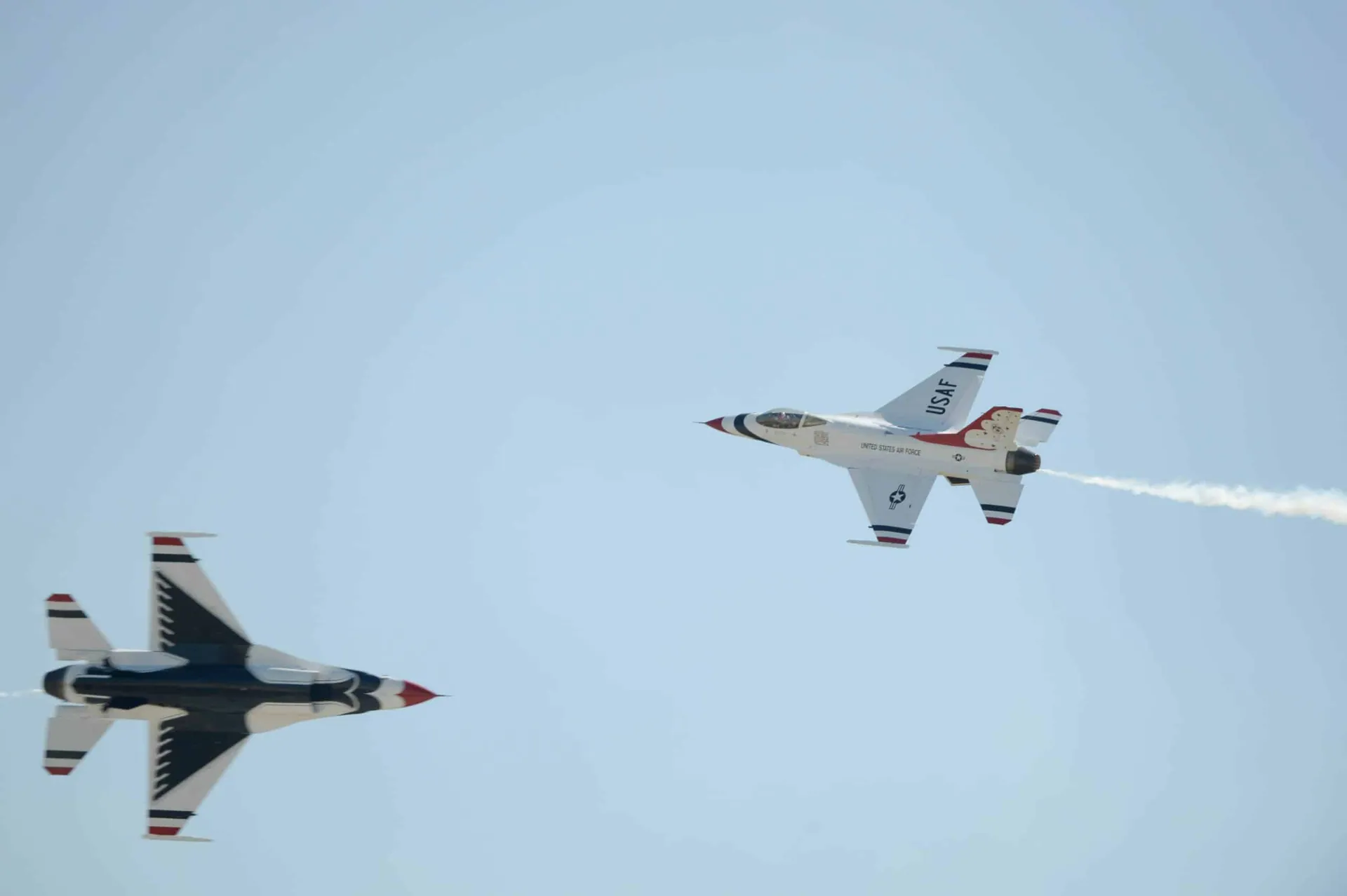 March Air Show- The Thunderbirds, the U.S. Air Force flight demonstration team, seen here in 2016, will perform at the Southern California Air Show at the March Air Reserve Base Saturday and Sunday. Photo by Jerry Soifer