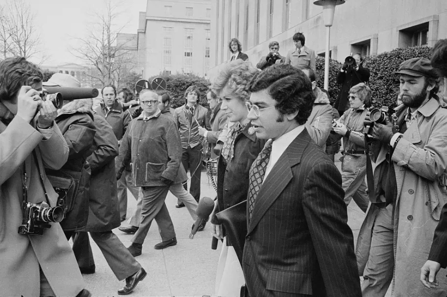 March 1. Caption: Watergate indictments at U.S. district court Credit: U.S. News & World Report magazine photograph collection (Library of Congress)