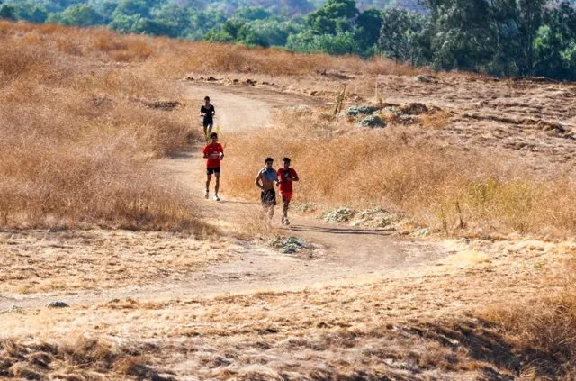 Student Athletes. Students run along a bike path outside of Norte Vista High School in Riverside on Sept. 19, 2024.
Credit: Photo by Carlin Stiehl for CalMatters