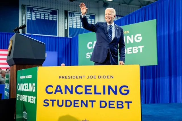 Student Loan Repayment. President Joe Biden departs after delivering remarks on student loan debt at Madison College, Monday, April 8, 2024, in Madison, Wis. Credit: AP Photo/Evan Vucci, File