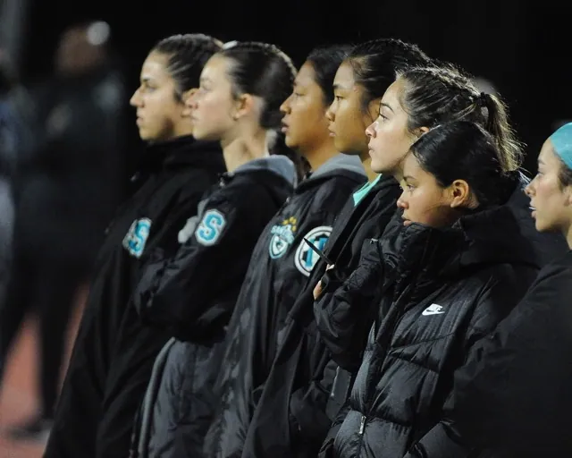 The faces of Corona Santiago soccer players tell the story on Friday as they watch the CIF Open Division championship game slip away. Santa Margarita won, 4-2. Both teams moved on as the top seeds in the regional tournament.
Credit: Photo by Jerry Soifer