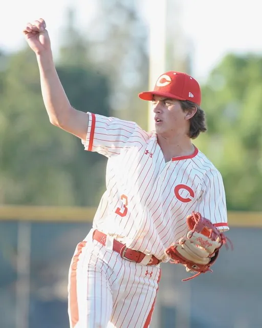 Billy Carlson pitches in relief for Corona against Corona Centennial Tuesday. The Panthers’ offense came back to life in Monday’s 23-3 and Tuesday’s 11-2 victories over the Huskies.
Credit: Photo by Jerry Soifer
