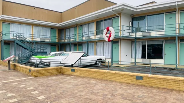 April 4. The Lorraine Hotel, located in Memphis Tennessee, where Martin Luther King Jr. was assassinated. The wreath denotes his approximate location at the time of his death. Credit: Hectordej7544