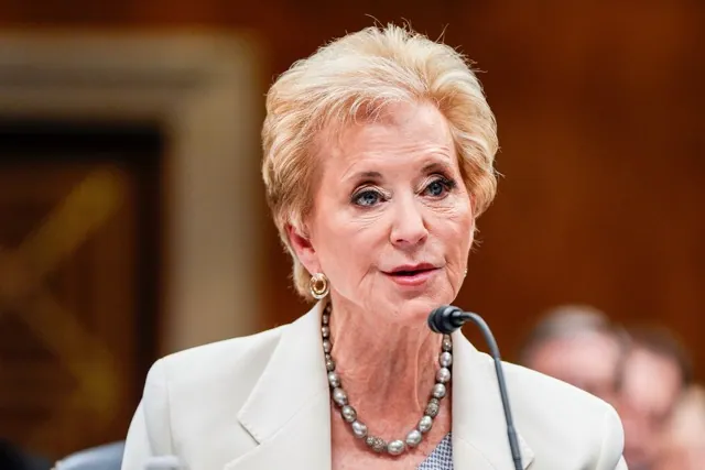 Income-Based Repayment. Education Secretary Linda McMahon speaks during a Senate Appropriations hearing, Tuesday, June 3, 2025, on Capitol Hill in Washington. Credit: AP Photo/Julia Demaree Nikhinson