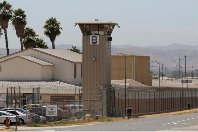Norco Prison. The California Rehabilitation Center in Norco. Credit: Photo by Damian Dovarganes, AP