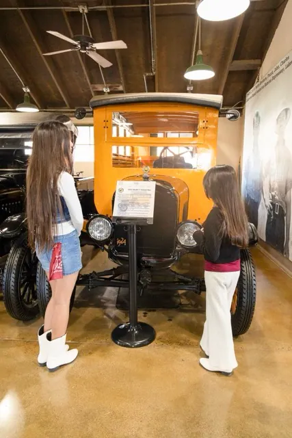 Giselle (12) and America Gonzalez (9) admire a 1924 Ford Model T used to transport students from Menifee to Perris High School. The Motte Museum will hold a car and motorcycle show on Saturday, April 25, from 8 a.m. to 2 p.m. Admission is free, but entry spots require a fee. Call (951) 928-3210 for more information.