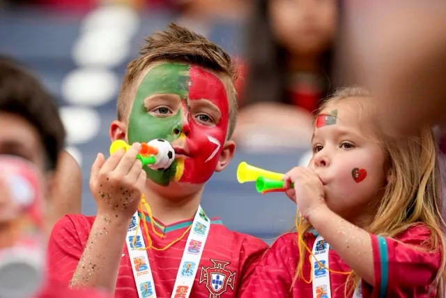 Young Athletes. Children wait for the start of the World Cup Group K soccer match between Portugal and Uzbekistan in Houston, Tuesday, June 23, 2026.
Credit: AP Photo/Eric Gay