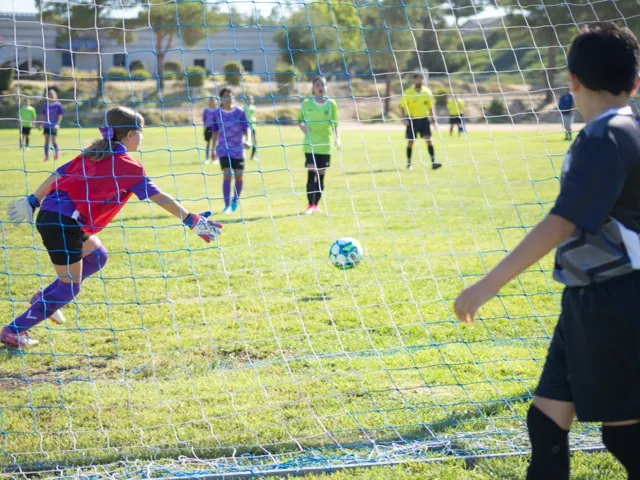 The Toxic Fury score a goal on their way to defeating the Purple Panthers 4-0 in the 12UG Murrieta Region 1463 opener.