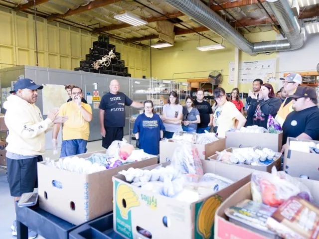 Volunteers for Mission Hope Food Pantry connect local grocers to community members in need at the Dan Atwood Center of Hope in Temecula.